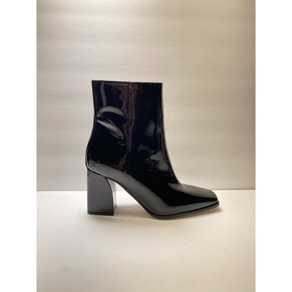 PAIGE Shoes - Paige Womens black patent leather square toe boot sz 9